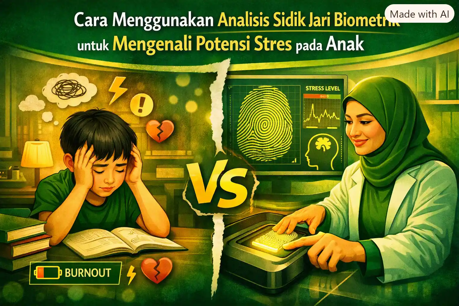 Cara Menggunakan Analisis Sidik Jari Biometrik untuk Mengenali Potensi Stres pada Anak