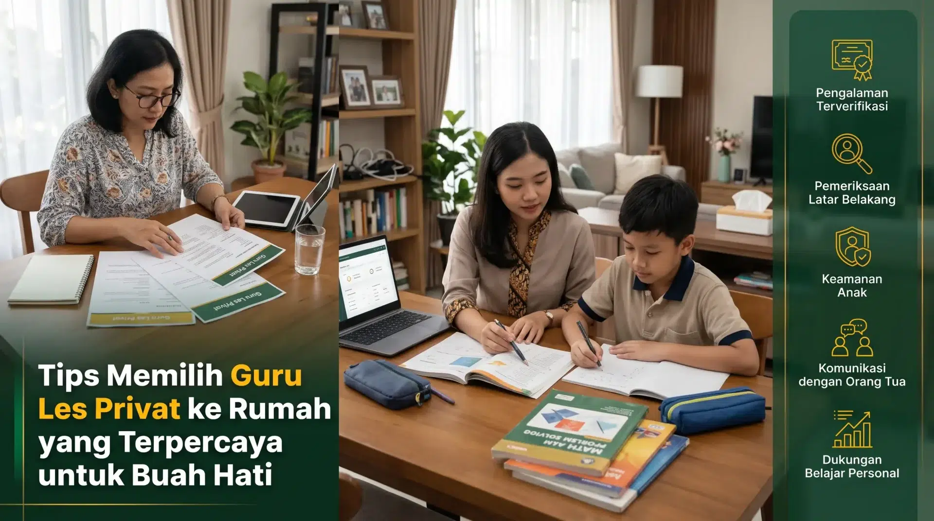 Tips Memilih Guru Les Privat ke Rumah yang Terpercaya untuk Buah Hati